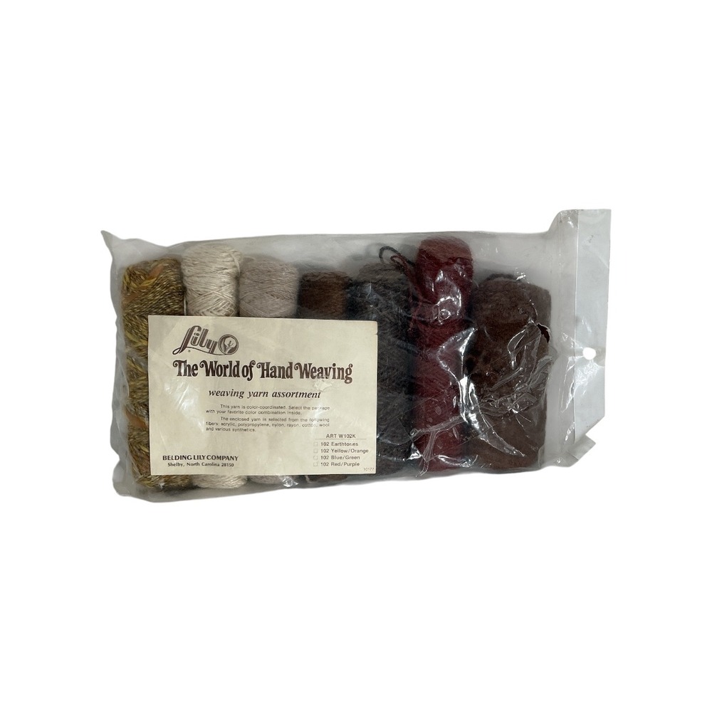 Belding Lily World of Hand Weaving Yarn Assortment Earthtones W102K NOS Vintage